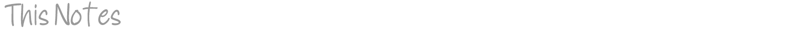 This Notes font preview